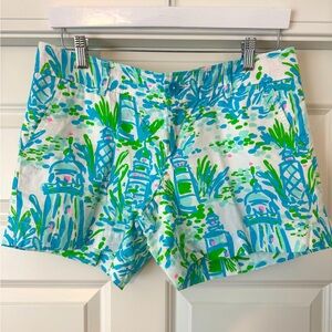 Lilly Pulitzer Callahan Shorts Lighthouse Resort Print women Size 8 preppy beach